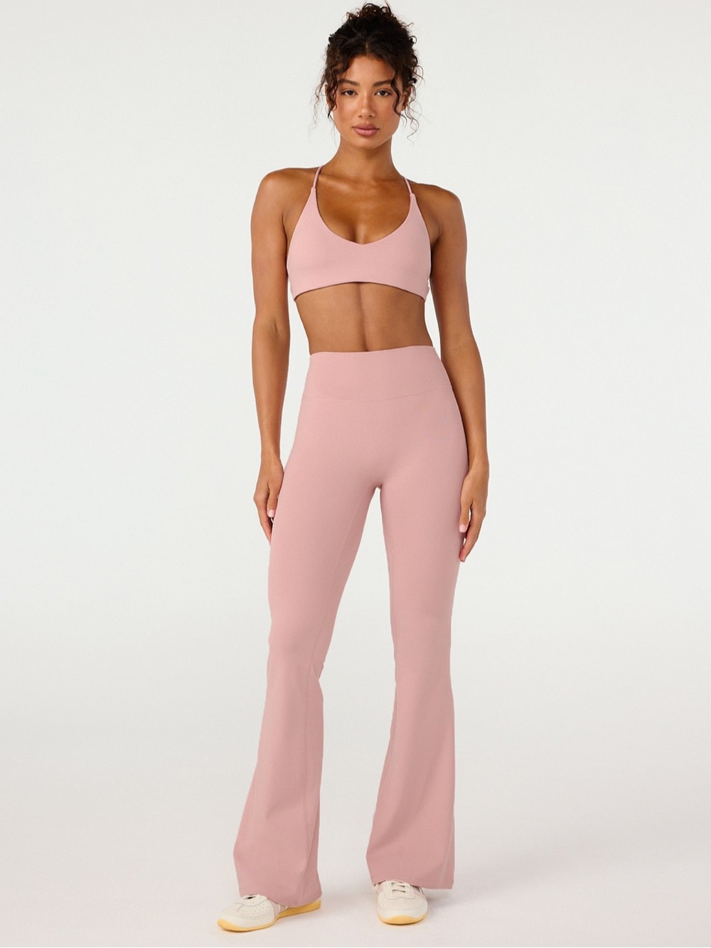 CSB Form Invisible Scrunch Flare Leggings Dusty Pink